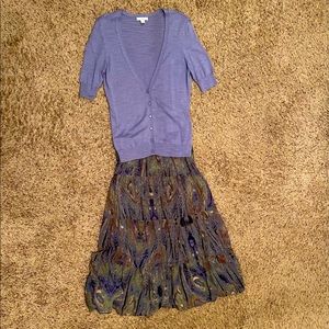 Tessuto Maxi Skirt and Caslon Sweater